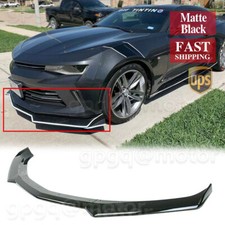 Unpainted Front Bumper Lip Splitter Spoiler For Camaro Ss 19-24 Ls Lt Rs 16-24