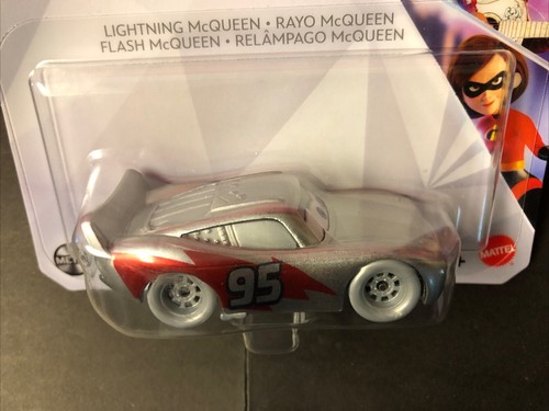 Mattel Disney Pixar Cars Silver Lightning McQueen 100 year edition 2023 diecast - Picture 2 of 5