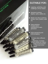Diamond Paste Kit of 12 Syringes 200,000 to 400 Grit High (50%) Concentration