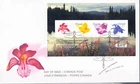 W CANADA 2194 FDC FLOWERS SOUVENIR SHEET FIRST DAY COVER