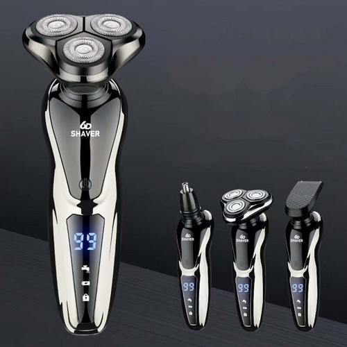 Electric Razor For Men, 3 In 1 Electric Shaver Nose Hair Trimmer USB Rechargeabl - Picture 3 of 9