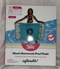 Justice Mesh Hammock Pool Float, Converts to Chair, Drifter, Saddle or Hammock