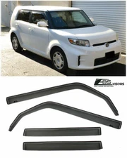 For 08-15 Scion xB IN-CHANNEL Style Smoke Tinted Side Window Rain Guard Visors