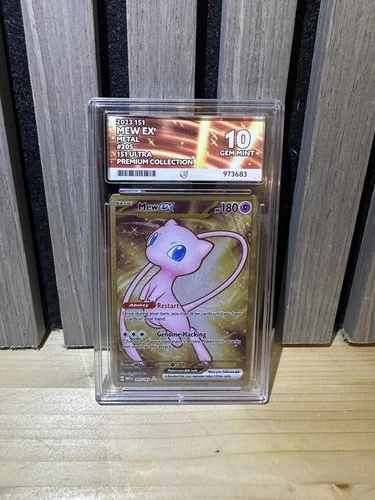 Mew EX 205/165 Holo Metal Card Scarlet & Violet 151 Series Ace 10