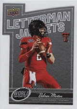 2025 Upper Deck World of Sports Letterman Jackets Behren Morton #LJ-BM