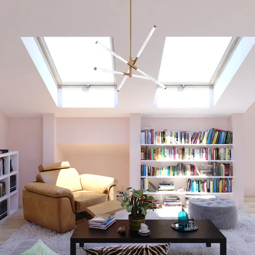 Avalon 27-in. W 6 Light LED Pendant Muted Brass - Picture 6 of 6