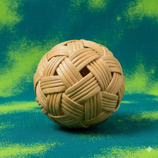Rattan Balls Sepak Takraw Sport Kick Home Decor Handmade Strong Style
