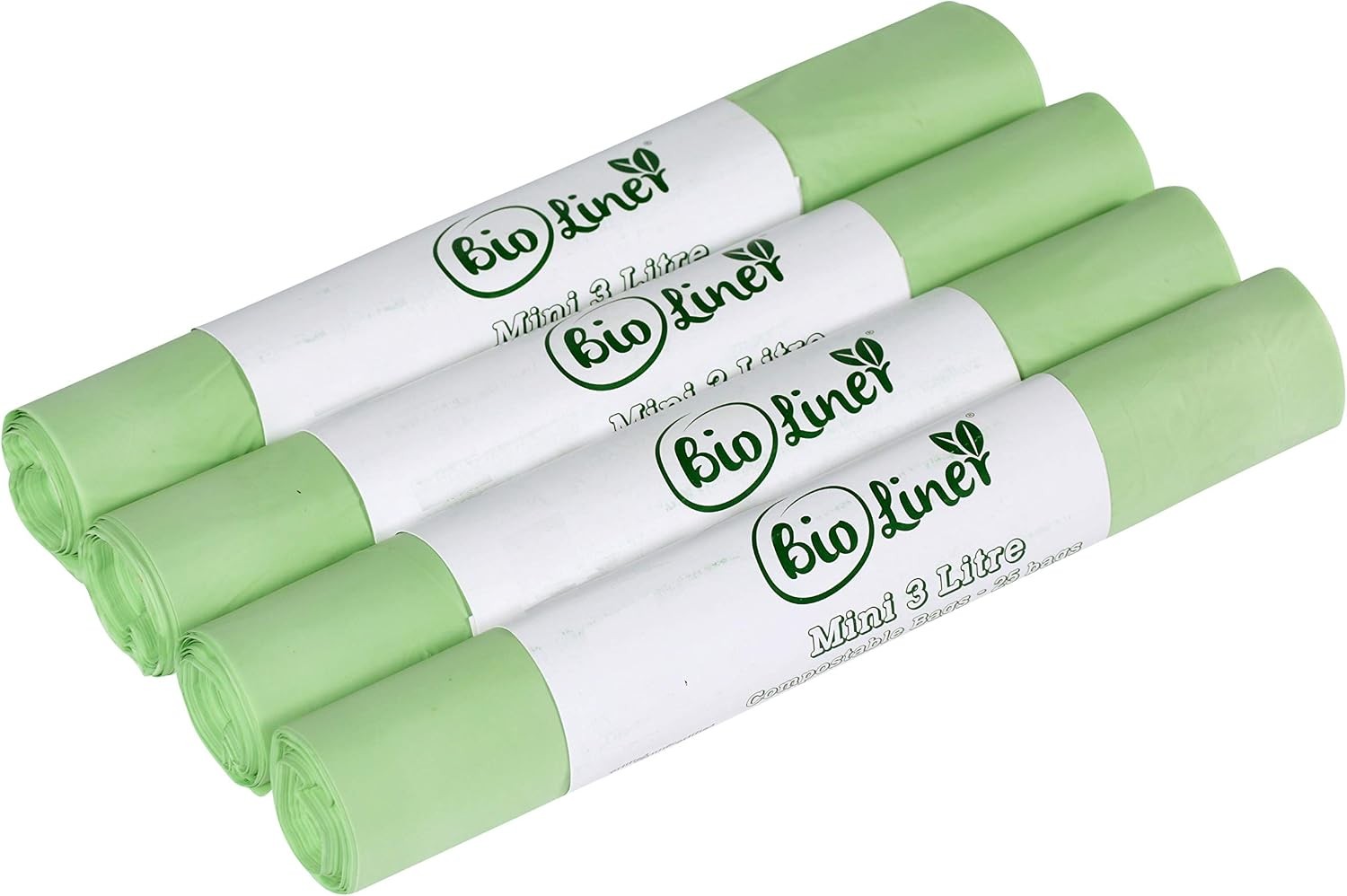 100 x Mini 3L Compostable Caddy Bags – Small Kitchen Food Waste Bins - Image 3