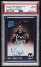 2018-19 Donruss Optic Purple Prizm Signatures Jarred Vanderbilt PSA 8 Auto 05lb