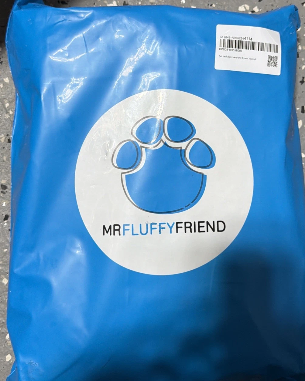 mr fluffy friend Pet Bed (light Version)brown 70cm =L