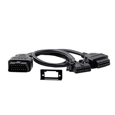 OBD2 OBD II Full 16 Pin Splitter Y Open Cable J1962 1 Male to 2 Female 1 Pcs