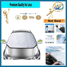 Heavy Duty Winter Windshield Cover 61x49 Inch for Car SUV Snow Frost Protection