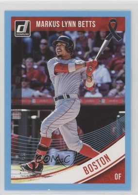 2018 Panini Donruss Variations Father's Day Ribbon 44/49 Mookie Betts #191 ca0