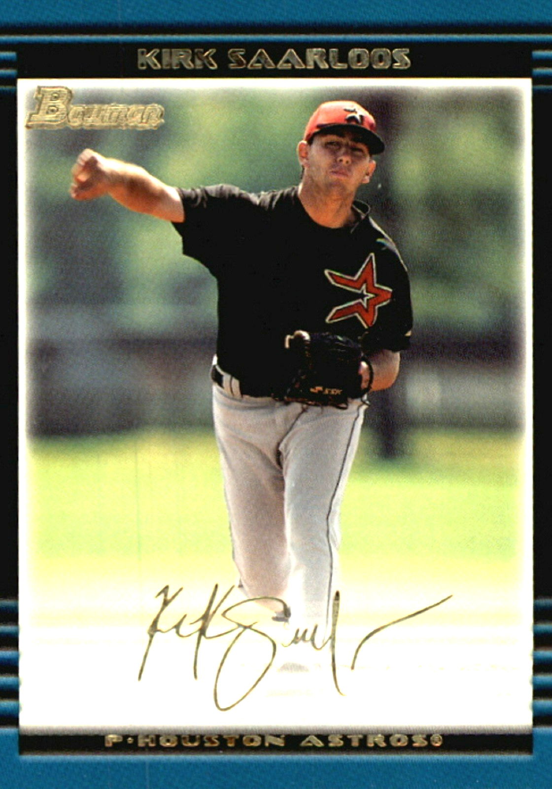 2002 Bowman Draft Gold #BDP108 Kirk Saarloos RC Houston Astros