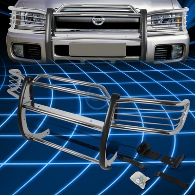 For 96-04 Nissan Pathfinder R50 Chrome Bumper Grill Protector Grille Brush Guard