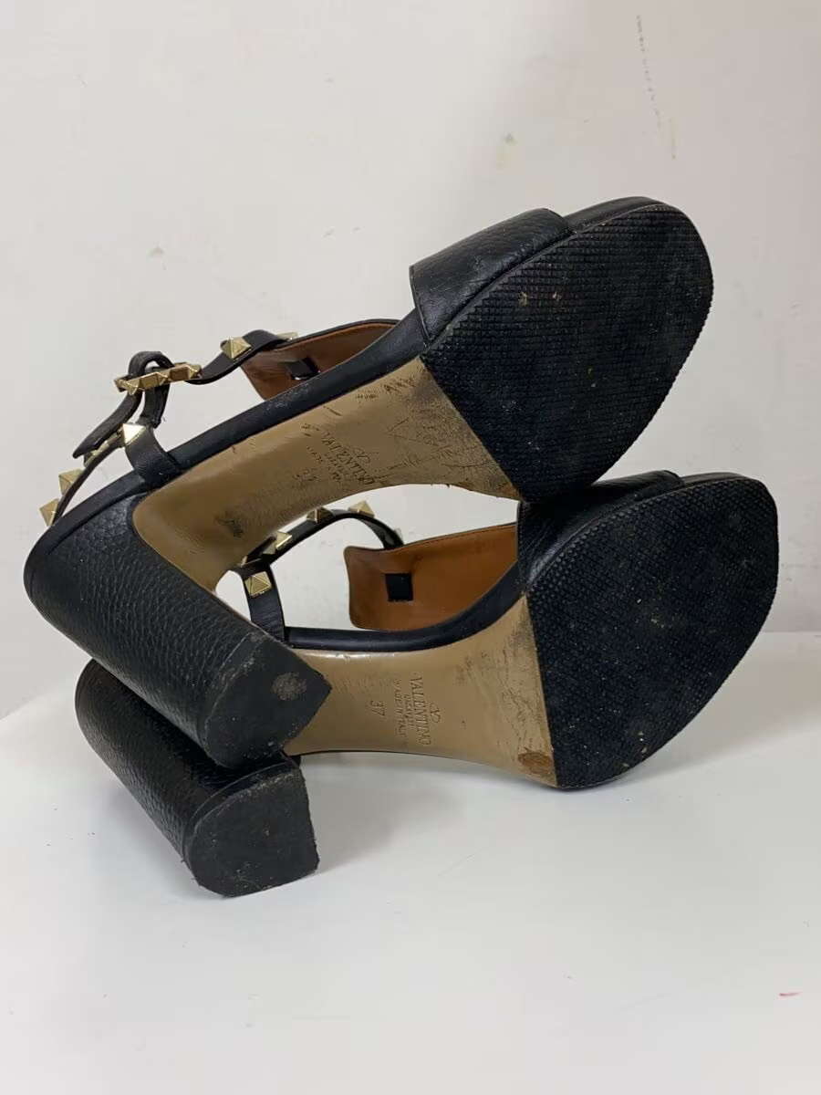 Valentino Garavani Rockstud Strap Sandals Sandals 37 Blk JnR20 thumbnail 4