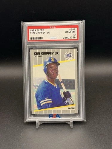 1989 Fleer #548 KEN GRIFFEY JR RC PSA 10 GEM MINT