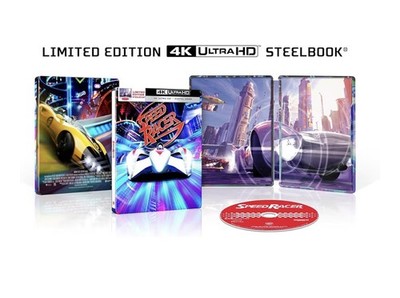 Speed Racer Limited Edition 4K Steelbook Blu-ray + Digital  OOP 