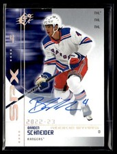 2022-23 SPx 2002-03 Retro Rookie Stars Autographs Braden Schneider Rookie Auto