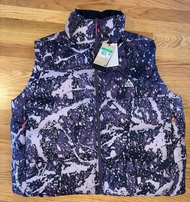 Nike ACG Lunar Lake Therma FIT ADV Women Size XL Vest Black Purple FV7331-573