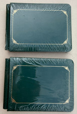 Lot of 2 Creative Memories 6x8 Green Gold Scroll Scrapbook Photo Albums NEW