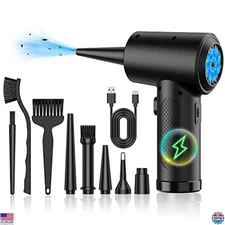 Cordless Electric Air Duster 91000RPM - Rechargeable Blower for PC & Electronics