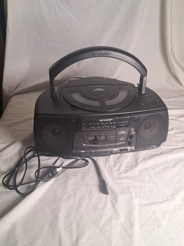 Sharp Vintage Boombox 3 Cd Changer  QT-CH300 Fully Working
