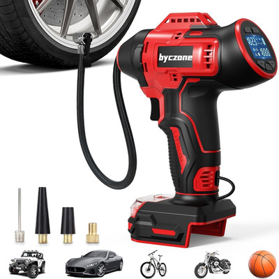 Tire Inflator Compatible with MILWAUKEE 18V Max Battery, 160 PSI Cordless Air Co