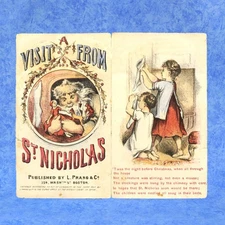 1864 THE NIGHT BEFORE CHRISTMAS Partial Printing VISIT FROM ST NICHOLAS