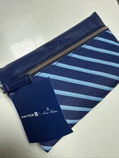 United Airlines Brooks Brothers Amenity Travel Kit Blue Stripe 2025 New