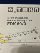 Takraf EDK 80/3 Railway Slewing Crane Dealer Sales Brochure