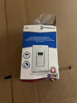 Intermatic ST01K Astronomic Digital In-Wall Timer - White