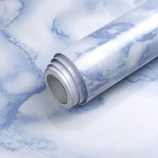 White and Blue Marble Contact Paper Sky Peel and Stick Wallpaper Countertop Furn