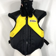 Tek vest Ski-doo Bombardier BRP Snowmobile Size Medium Racing Logo Yellow Black