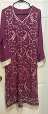 Beautiful Embroidered Pakistani 3 Piece Outfit Kurta Kameez Dupatta Small