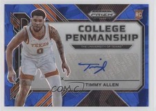 2023 Prizm Draft Picks College Penmanship Blue Ice 27/75 Timmy Allen Auto 1pe9