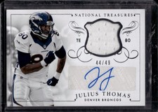 2014 National Treasures #MS-JT Julius Thomas Materials Signatures #/49