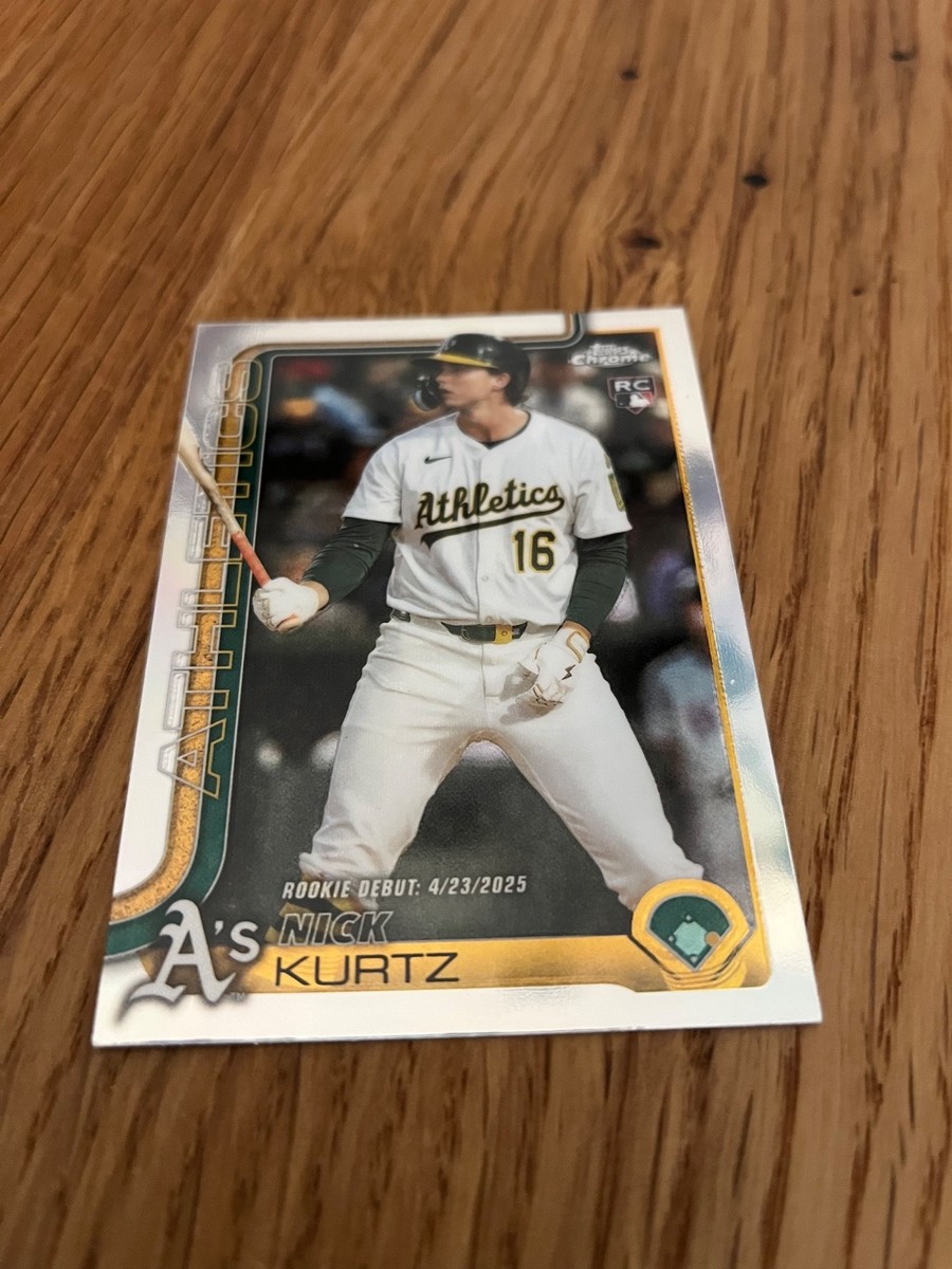 2025 Topps Chrome Update Nick Kurtz Rc Rookie Debut Refractor | eBay
