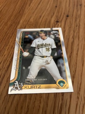 2025 Topps Chrome Update Nick Kurtz Rc Rookie Debut Refractor | eBay