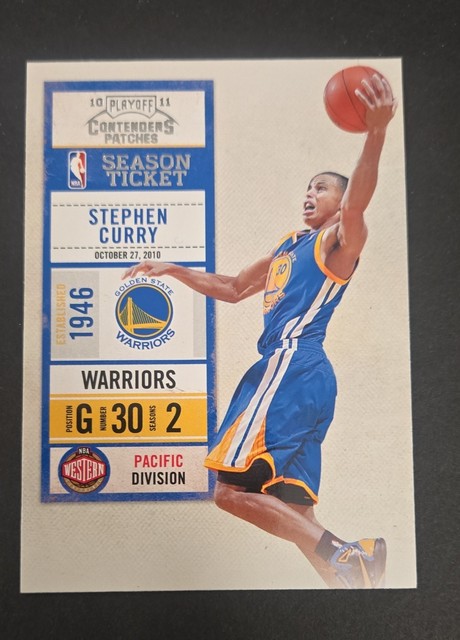 2010-11 Playoff Contenders Patches - Stephen Curry #8
