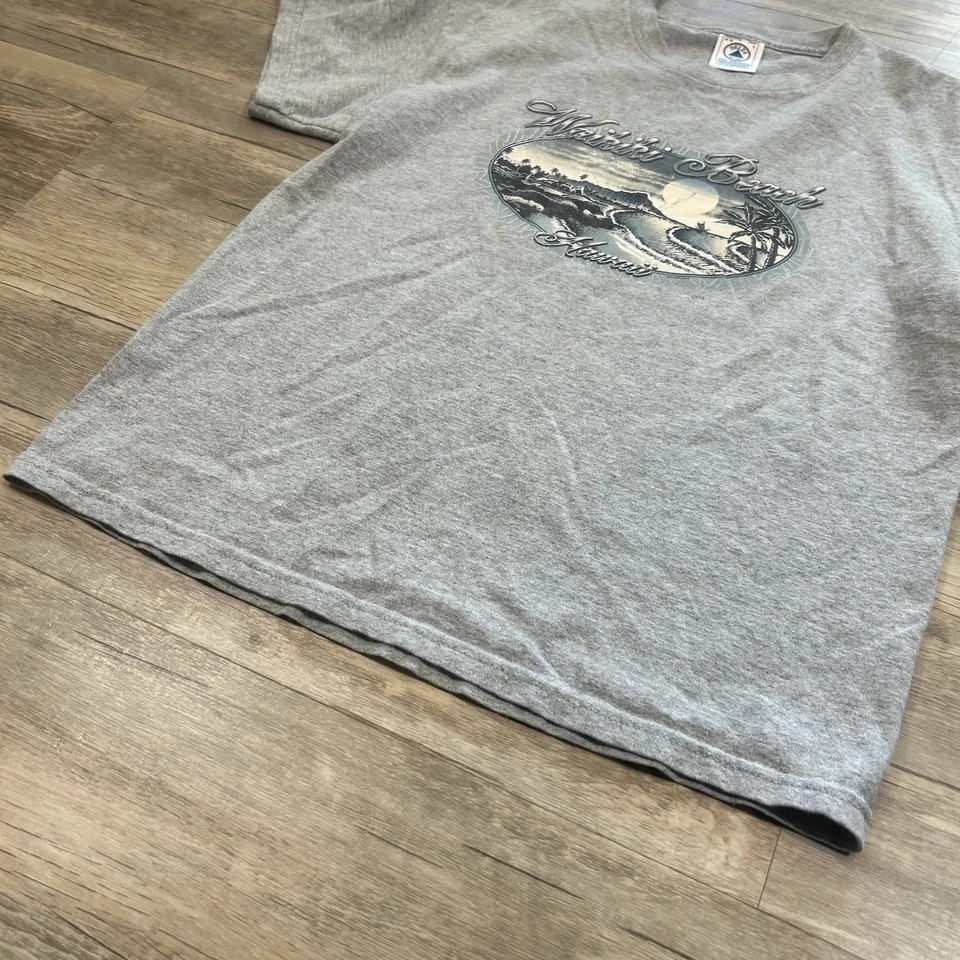 Camiseta De Colección Años 90 Waikiki Beach Hawaii Delta Pro Peso Talla Juvenil L Foto 3 de 4