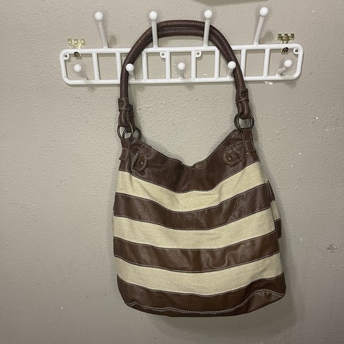 Cato Canvas & Faux Leather Hobo Bag - Picture 7 of 8