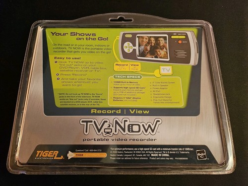 Hasbro Tiger Electronics 2006 TV NOW grabadora de video portátil totalmente nueva - Imagen 2 de 2