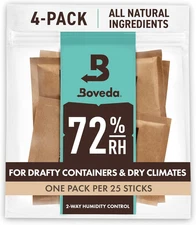 Boveda 72% Two-Way Humidity Control Packs for Wood Humidifier Boxes – Size 60 – 
