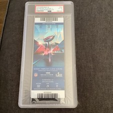 Super Bowl LIII Ticket Stub 2019 Patriots Rams Edelman EX-MT Blue Variant