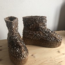 Plateau Boots Espadrillos 39 Pailletten Vidorreta