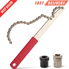 Bike Freewheel Removal Tool with Chain Whip and Bicycle Sprocket Removal Tools