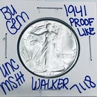 1941 BU UNCIRCULATED LIBERTY WALKING SILVER HALF DOLLAR AUTHENTIC U.S. MINT 7118