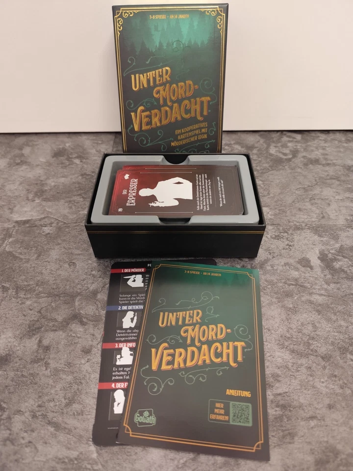 GOLIATH Unter Mordverdacht! Ein kooperatives mit mörderischer Logik Kartenspiel - Bild 2 von 3