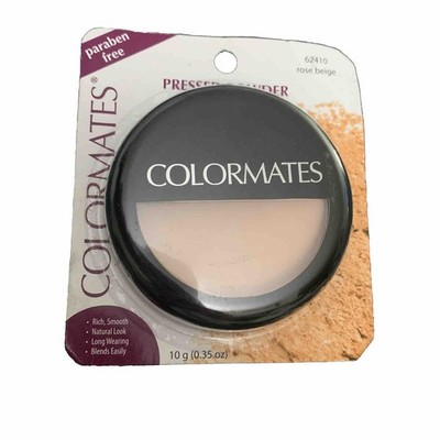Colormates Pressed Powder Rose Beige 0.35 oz 62410 Compact Vintage  Sealed NOS